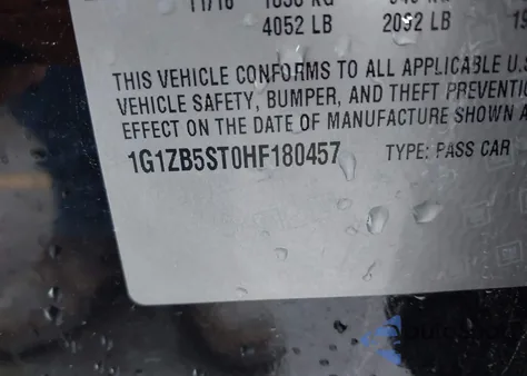 2017 Chevrolet Malibu Ls z USA, uszkodzony, nr VIN 1G1ZB5ST0HF180457